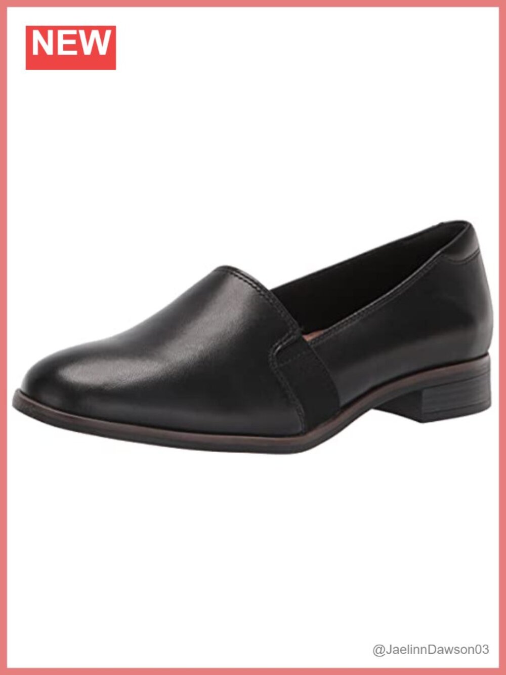 Clarks Women's Trish Diva Leather Loafer OrthoLite Cushioned Pull-On Slip-On